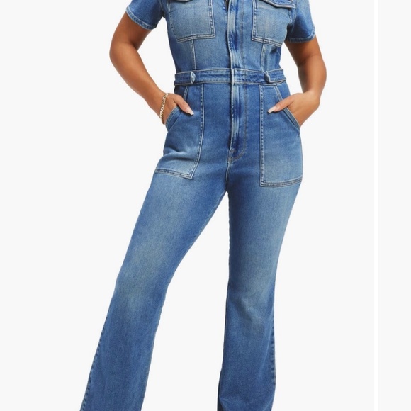 Good American Denim - Good American Size 2XL (plus 16) Jumpsuit Fit for Success Bootcut NEW with tags